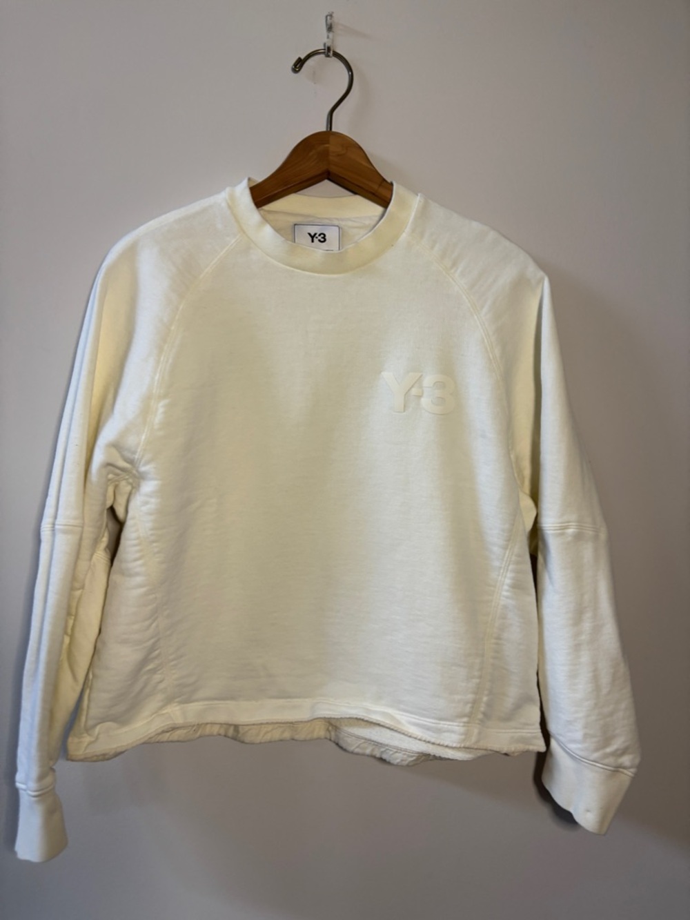 Y-3 Women’s Cream Crewneck Sweatshirt